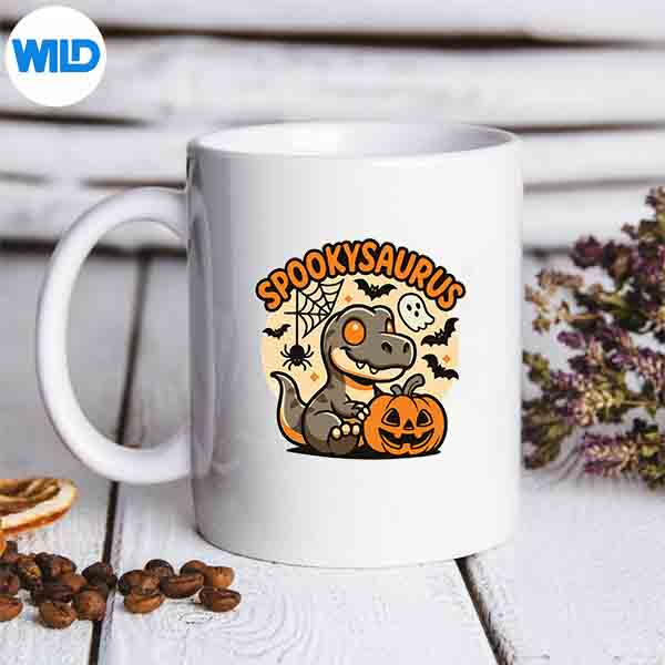 Spookysaurus Halloween Dinosaur Toddler Youth Vector Design 7 SpookysaurusHalloweenDinosaurToddlerYouthmug