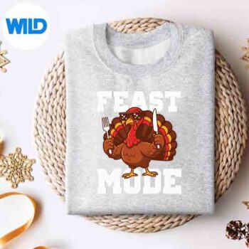Thanksgiving Turkey Feast Mode Fall Silhouette SVG PNG 4 ThanksgivingTurkeyFeastModeFallsweater