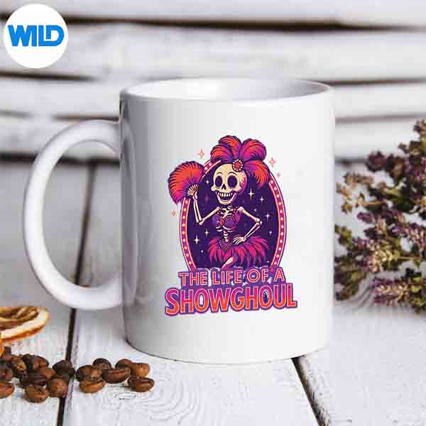 TheLifeOfAShowghoulRetroHalloweenShowSkeletonmug