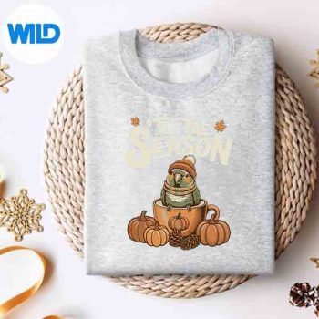 TisTheSeasonGreenCheekConureFallCoffeePumpkinSpicesweater