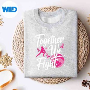 TogetherWeFightVolleyballPinkOutBreastCancersweater