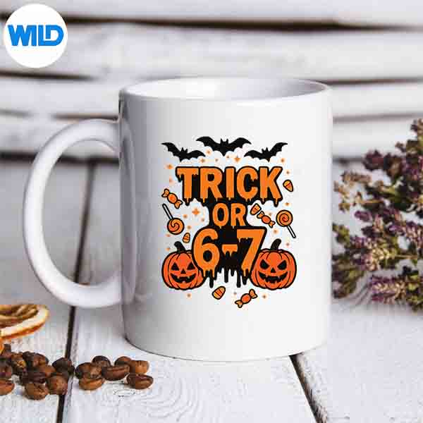 Trick Or 6 7 Halloween Meme Design for Cricut 6 TrickOr67HalloweenMememug