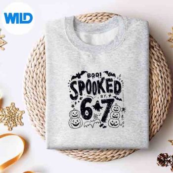Vintage Boo Spooked By 6 7 Halloween Meme Gen Alpha Slang Digital Design 4 VintageBooSpookedBy67HalloweenMemeGenAlphaSlangsweater