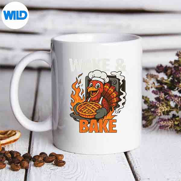 WakeAndBakeVintageTurkeyThanksgivingmug