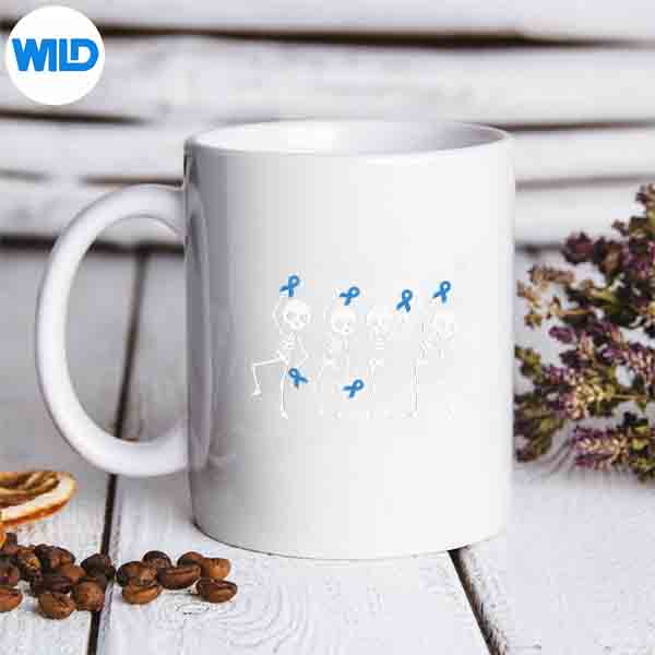 WeWearBlueSkeletonDiabetesAwarenessSupportSquadmug