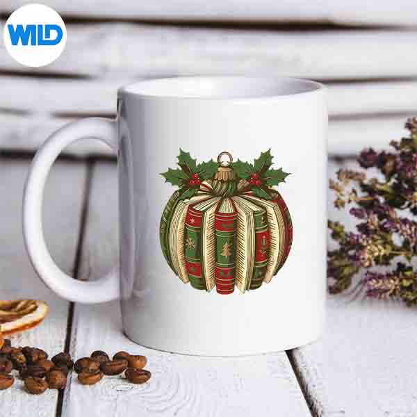 Xmas Book Christmas Tree Retro Reading Christmas Teacher Digital Design 7 XmasBookChristmasTreeRetroReadingChristmasTeachermug