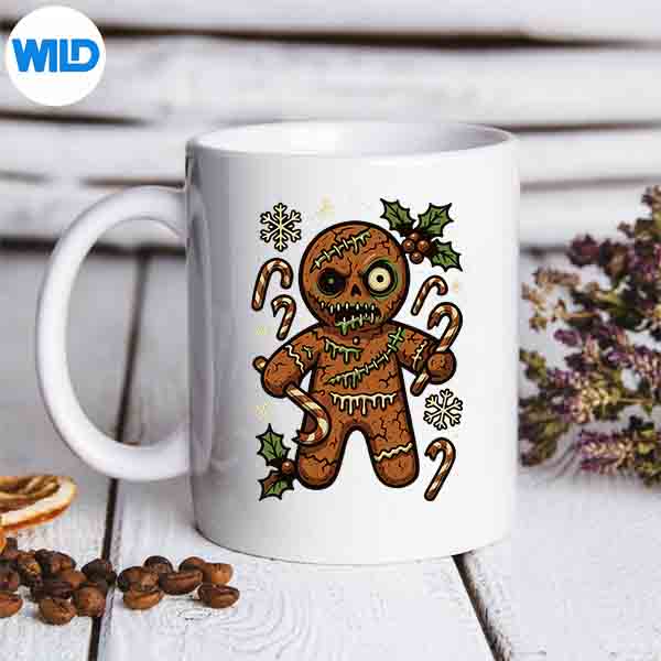 Zombie Gingerbread Man Christmas Zombie Design for Cricut 6 ZombieGingerbreadManChristmasZombiemug