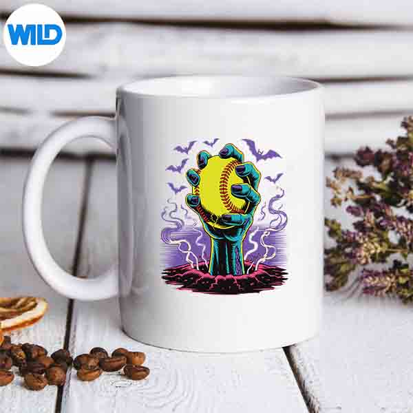 ZombieHandsHoldingSoftballHalloweenPlayermug