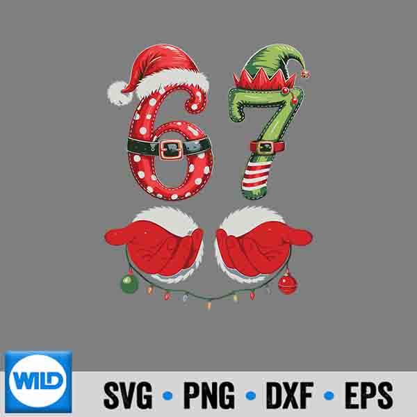 67 Christmas 6 7 Meme Pajamas Holiday Gen Alpha Slang Cut File 7 67Christmas67MemePajamasHolidayGenAlphaSlang 3