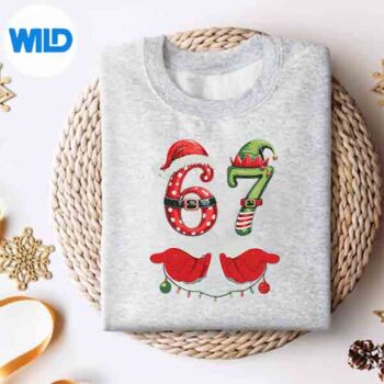 67 Christmas 6 7 Meme Pajamas Holiday Gen Alpha Slang Cut File 4 67Christmas67MemePajamasHolidayGenAlphaSlangsweater 3