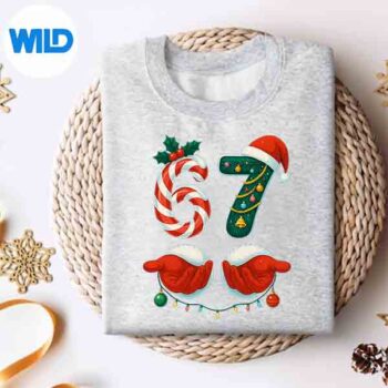 67Christmas67MemePajamasHolidayGenAlphaSlangsweater