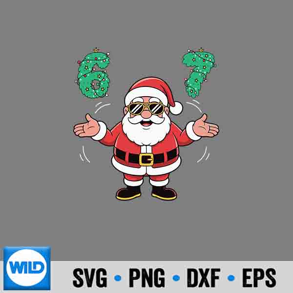 67 Christmas Middle School 6 7 67 Meme Silhouette SVG PNG 7 67ChristmasMiddleSchool6767Meme