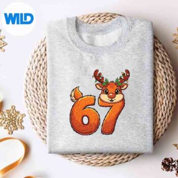 67 Christmas Reindeer Bruh Meme Pajamas Girl Silhouette SVG PNG Cut File 4 67ChristmasReindeerBruhMemePajamasGirlsweater