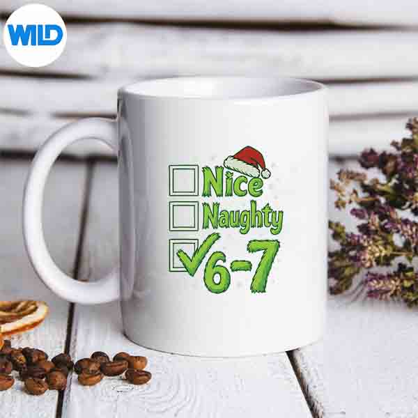 67 Meme Nice Naughty 67 Christmas Brain Rot Pjs SVG PNG Digital Download 7 67MemeNiceNaughty67ChristmasBrainRotPjsmug