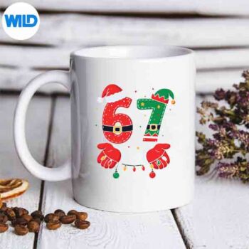 67 Meme Six Seven For Girls Christmas SVG PNG Cut File 5 67MemeSixSevenForGirlsChristmasmug 1