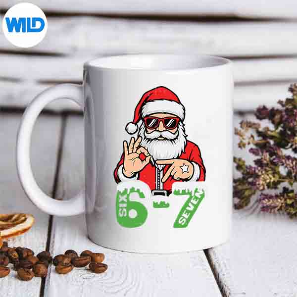 67 Meme Six Seven Santa Christmas Gen Z Alpha Meme Design for Cricut 7