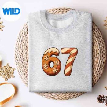 67 Six Seven 67 Gingerbread Candy Cane Christmas Meme Silhouette SVG PNG 4 67SixSeven67GingerbreadCandyCaneChristmasMemesweater