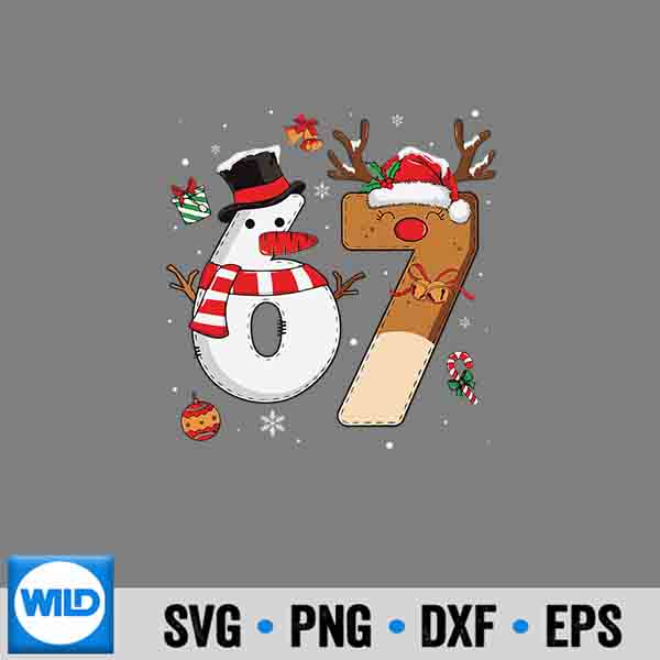 67 Six Seven Christmas Girls 6 7 Meme SVG PNG 6
