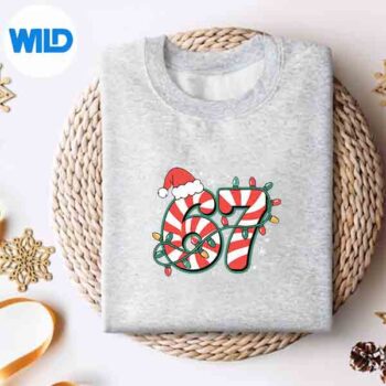 67SixSevenNoveltyChristmasSantaHatFamilyMatchingsweater