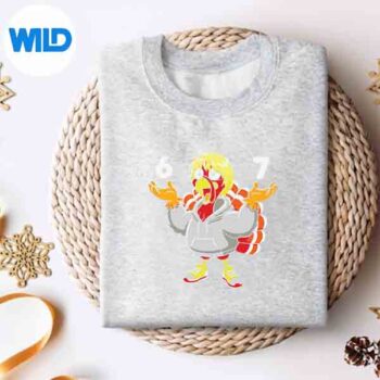67ThanksgivingMemeTurkeySixSevenCostumeGirlsweater
