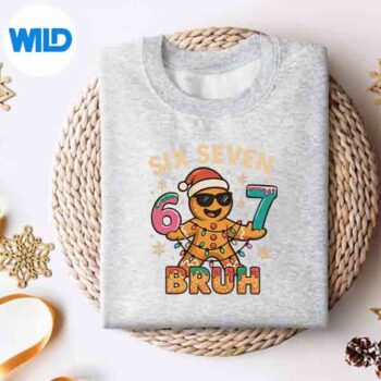 Bruh 67 Christmas Six Seven Gingerbreadman 67 Christmas SVG PNG 4 Bruh67ChristmasSixSevenGingerbreadman67Christmassweater