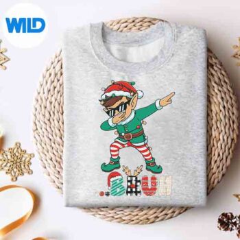 Bruh Dabbing Elf Christmas Matching Silhouette SVG PNG 4 BruhDabbingElfChristmasMatchingsweater