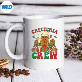 Cafeteria Crew Gingerbread Lunch Lady Worker Xmas Silhouette SVG PNG 5 CafeteriaCrewGingerbreadLunchLadyWorkerXmasmug