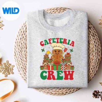 Cafeteria Crew Gingerbread Lunch Lady Worker Xmas Silhouette SVG PNG 4 CafeteriaCrewGingerbreadLunchLadyWorkerXmassweater