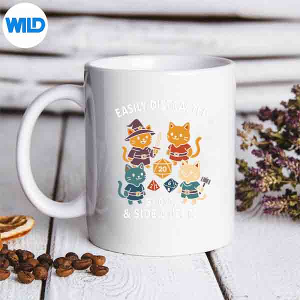 CatsSideQuestsTabletopGamerPetsCatHumormug