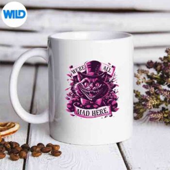 Cheshire Cat Alice In Wonderland Party SVG PNG 5 CheshireCatAliceInWonderlandPartymug