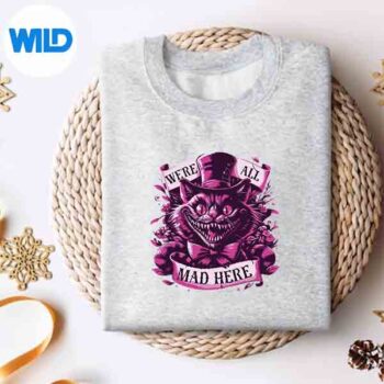 Cheshire Cat Alice In Wonderland Party SVG PNG 4 CheshireCatAliceInWonderlandPartysweater