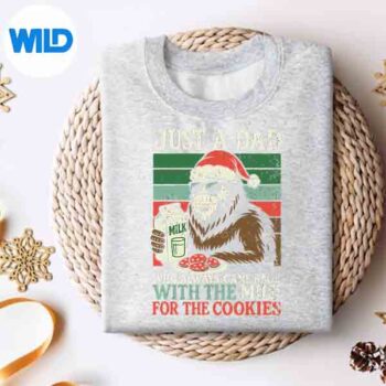 Christmas Bigfoot Papa Just A Dad Came Back Milk Cookies SVG PNG Digital Design 4 ChristmasBigfootPapaJustADadCameBackMilkCookiessweater