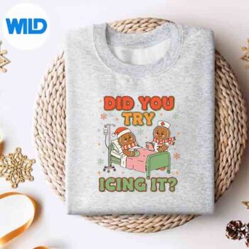 ChristmasGingerbreadNurseHumorVintagesweater