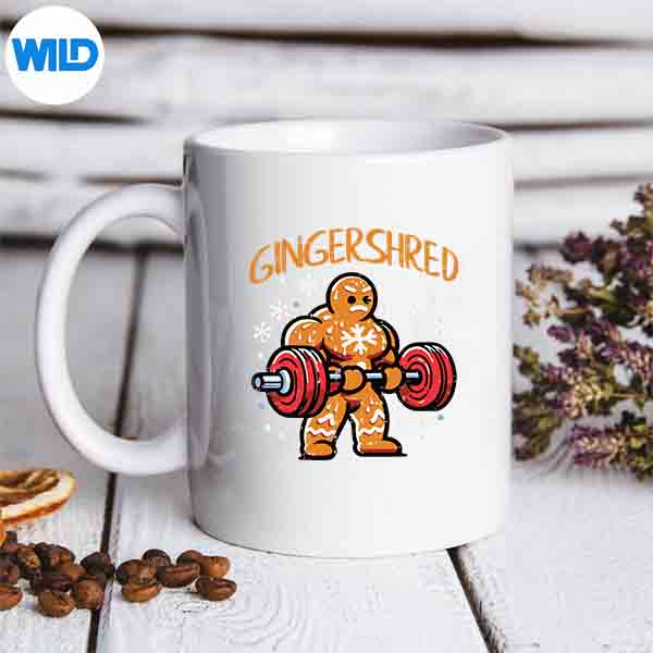 ChristmasGymGingerbreadGingershredXmasWorkoutmug