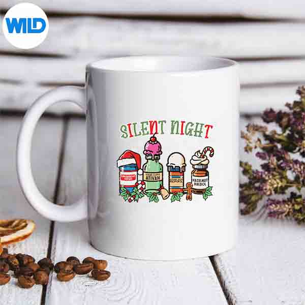 ChristmasNurseSilentNightPropofolXmasScrubTopmug