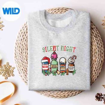 ChristmasNurseSilentNightPropofolXmasScrubTopsweater