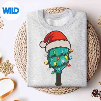 Christmas Pickleball Paddle Santa Lights SVG PNG Download 4 ChristmasPickleballPaddleSantaLightssweater