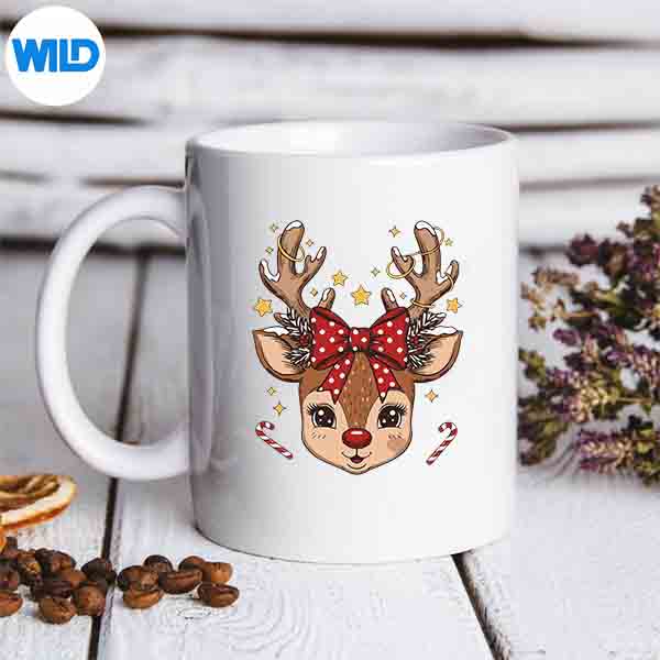 Christmas Reindeer Girl Holiday Deer Couple Matching SVG PNG Digital Design 7 ChristmasReindeerGirlHolidayDeerCoupleMatchingmug