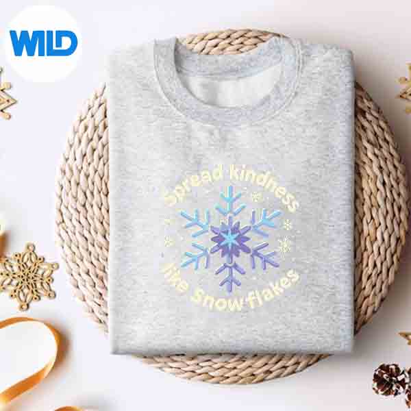 Christmas Snowflake Spread Kindness Like Snowflakes Cut File 2 Christmas Snowflake Spread Kindness Like Snowflakes Cut File - Image 2