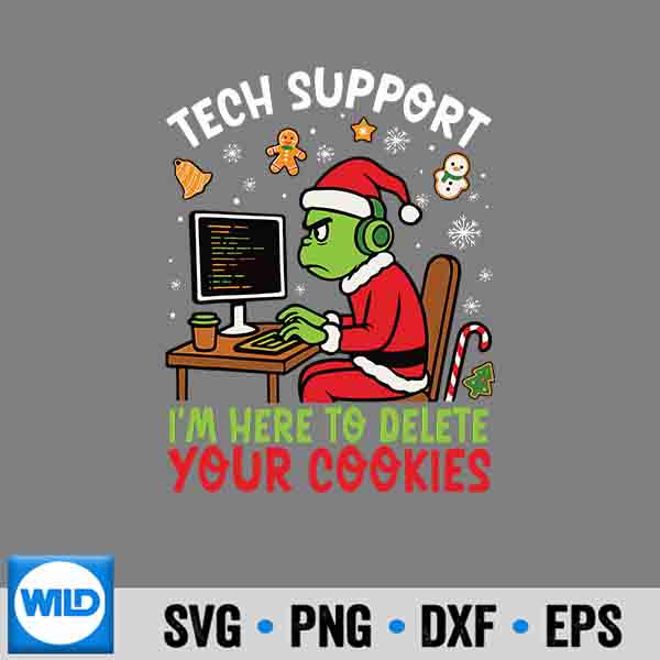 ChristmasTechSupportHereToDeleteCookiesXmas 1