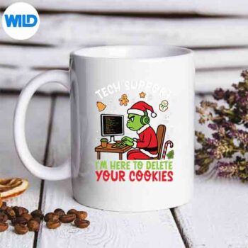 Christmas Tech Support Here To Delete Cookies Xmas Vector Design 5 ChristmasTechSupportHereToDeleteCookiesXmasmug 1