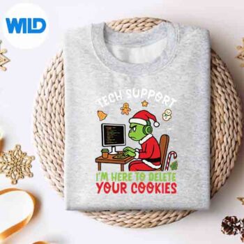 Christmas Tech Support Here To Delete Cookies Xmas Vector Design 4 ChristmasTechSupportHereToDeleteCookiesXmassweater 1