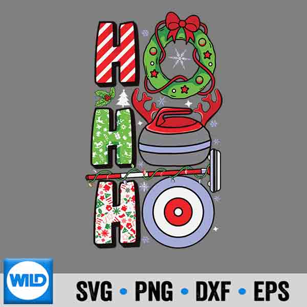 CurlingPlayerXmasCurlingBroomCurlerChristmasCurling