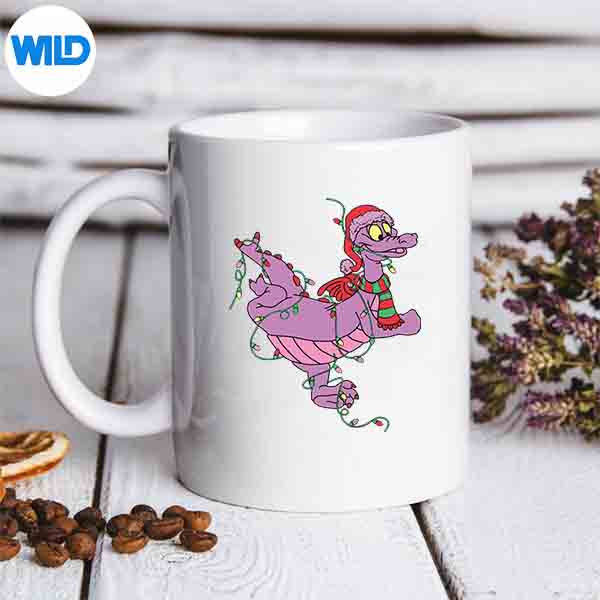 Cute Dragon Figment Lights Christmas Santa Animal Silhouette SVG PNG Cut File 7 CuteDragonFigmentLightsChristmasSantaAnimalmug