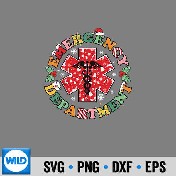 CuteEmergencyDepartmentChristmasErNurseSanta