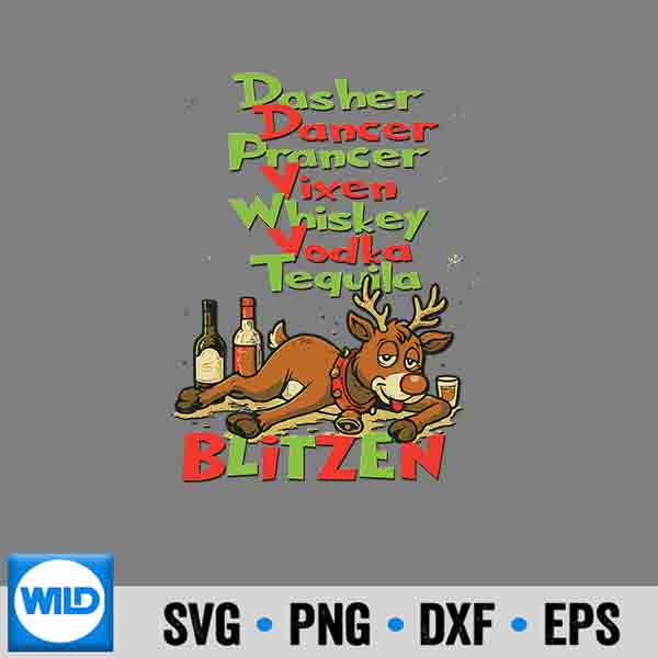 Dasher Dancer Whiskey Vodka Tequila Blitzen Christmas Deer Digital Download 6 DasherDancerWhiskeyVodkaTequilaBlitzenChristmasDeer