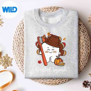 DentalThanksgivingTeamSquadTurkeythHygieneDentistsweater