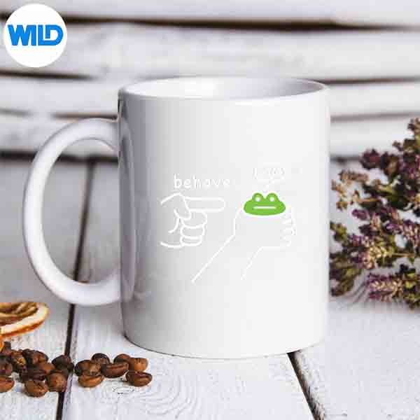 Dishonest Frog Frog Meme Behave No Cartoon Design for Cricut 7 DishonestFrogFrogMemeBehaveNoCartoonmug