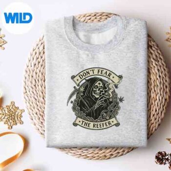Dont Fear The Reefer Grim Reaper Marijuana SVG PNG Digital Design 4 DontFearTheReeferGrimReaperMarijuanasweater