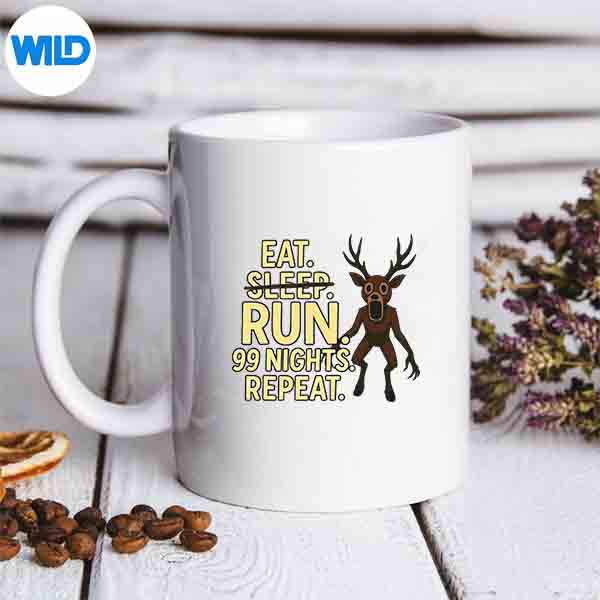 Eat Sleep Run 99 Nights Repeat Deer In The Forest Silhouette SVG PNG 3 Eat Sleep Run 99 Nights Repeat Deer In The Forest Silhouette SVG PNG - Image 3